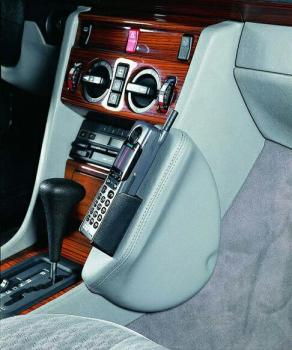 KUDA Telefonkonsole passend für Mercedes W124 Kunstleder schwarz