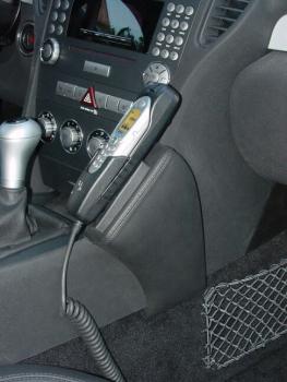 KUDA Telefonkonsole passend für Mercedes SLK R171 ab 03/04 - 12/11 Leder schwarz