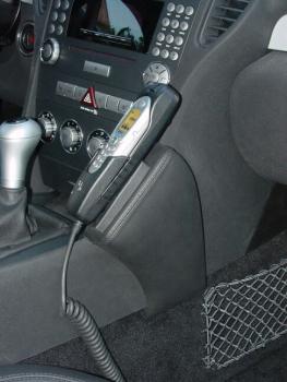 KUDA Phone console fit for Mercedes SLK R171 ab 03/04 - 12/11 real leather black