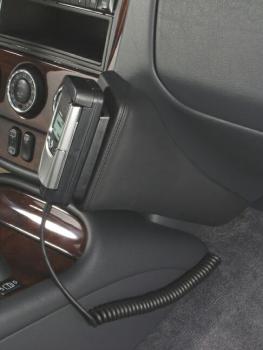 KUDA Phone console fit for Mercedes M-Klasse (W163) from 09/2001 - 06/2005 artificial leather black