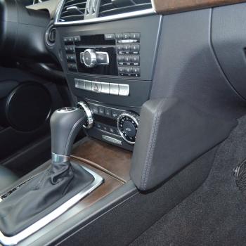 KUDA Telefonkonsole passend für Mercedes C-Klasse W204 ab Bj. 04/2011 Kunstleder schwarz