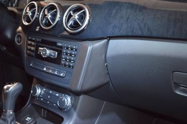 KUDA Telefonkonsole passend für Mercedes W246 B-Klasse ab 11/11 - 12/18 Leder schwarz