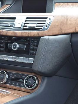 KUDA Telefonkonsole passend für Mercedes CLS ab 01/2011 & ab 2015 Leder schwarz