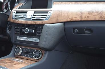 KUDA Phone console fit for Mercedes CLS from 01/2011 & from 2015 Mobilia/artificial leather black