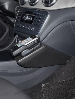 KUDA Telefonkonsole passend für Mercedes A-Klasse ab 09/2012 CLA/GLA ab 2013 Leder schwarz