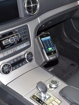 KUDA Telefonkonsole passend für Mercedes R231 SL Leder schwarz