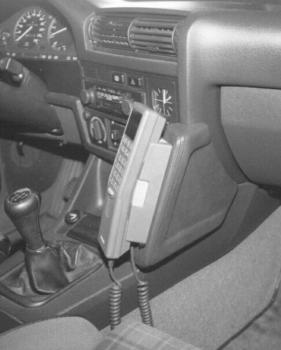 KUDA Telefonkonsole passend für BMW 3er E30 Leder schwarz