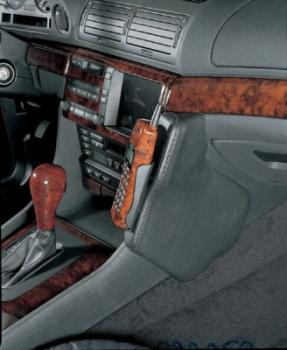 KUDA Telefonkonsole passend für BMW 7er E38 Leder schwarz