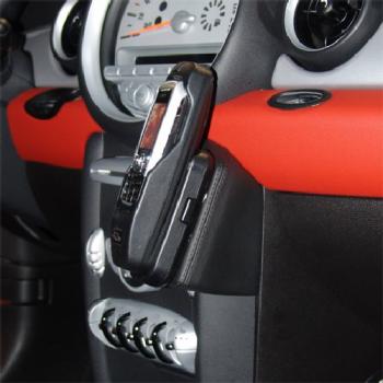KUDA Telefonkonsole passend für Mini Cooper ab 11/06 Kunstleder schwarz