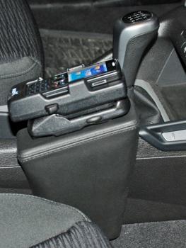 KUDA Telefonkonsole passend für BMW X1 ab 10/09 - 06/15 Kunstleder schwarz