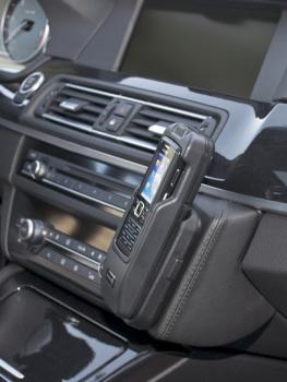 KUDA Phone console fit for BMW 5er (F10 F11) from 03/2010 - 10/2016  Mobilia/artificial leather black
