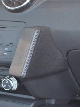 KUDA Phone console fit for Audi A1 from 09/2010 artificial leather black