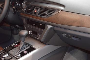 Preview: KUDA Phone console fit for Audi A6 from 03/2011, Audi A7 from 08/2010 artificial leather black