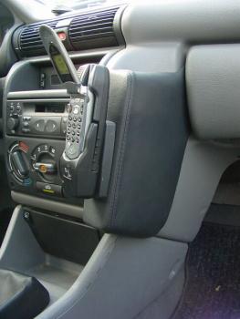 KUDA Telefonkonsole passend für Opel Astra F bis 11/97 Kunstleder schwarz