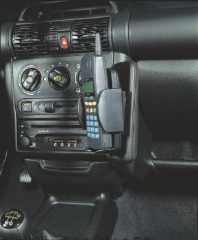 KUDA Telefonkonsole passend für Opel Corsa B / Tigra A / Combo bis 10/01 Kunstleder schwarz