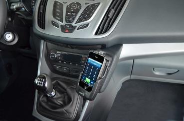 Preview: KUDA Telefonkonsole passend für Ford C-Max ab 12/2010 & ab 2015 Kunstleder schwarz