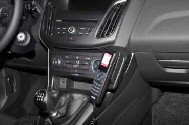 Preview: KUDA Telefonkonsole passend für Ford Focus ab 03/2011 & ab 2014 Kunstleder schwarz