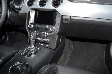 KUDA Telefonkonsole passend für Ford Mustang ab Bj. 2015 Kunstleder schwarz
