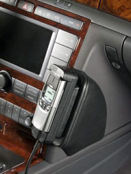 KUDA Telefonkonsole passend für VW Phaeton ab 05/02 Kunstleder schwarz