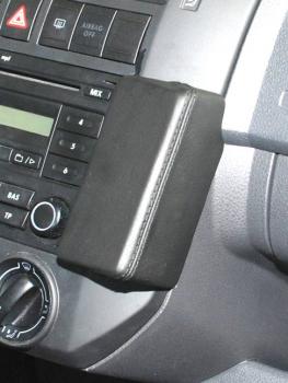 KUDA Telefonkonsole passend für VW Polo 9N ab 11/01 - 06/09 (Montage oben) Leder schwarz