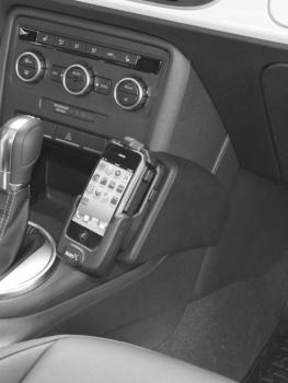 KUDA Telefonkonsole passend für VW New Beetle II ab 11/2011 Kunstleder schwarz