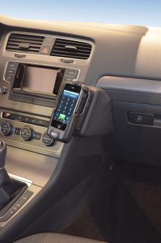 KUDA Telefonkonsole passend für VW Golf 7 ab 11/2012 Leder schwarz