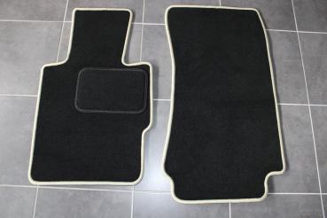 Fussmatten 2 tlg. schwarz/Kettlung beige passend für BMW Z3