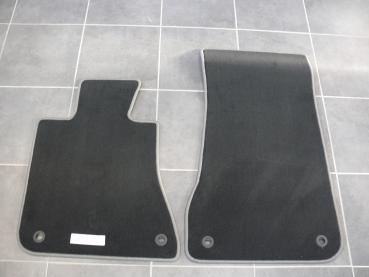 Floor mats 4 pcs. black/grey outline fit for BMW 5er E28 all