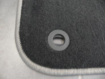 Floor mats 4 pcs. black/grey outline fit for BMW 5er E28 all