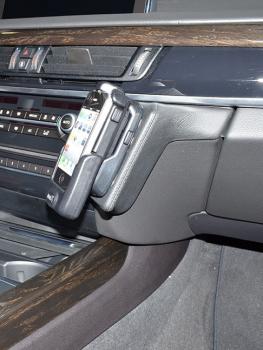 KUDA Telefonkonsole passend für BMW X5 ab 2013 / X6 ab 2014 (F15 / F16) Leder schwarz