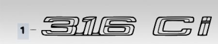 316ci emblem for BMW 3er E46 316ci Coupé