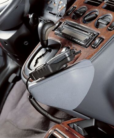 KUDA Phone console fit for Mercedes  V-Klasse/Vito from 1996 - 08/03 real leather black
