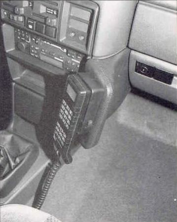 KUDA Telefonkonsole passend für Opel Vectra A Kunstleder schwarz