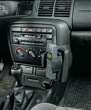 KUDA Telefonkonsole passend für Opel Vectra B Kunstleder schwarz