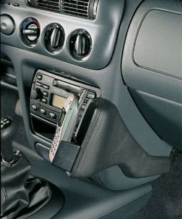 KUDA Telefonkonsole passend für Ford Escort ab 95 + Modell 00 Kunstleder schwarz