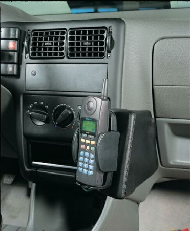 KUDA Telefonkonsole passend für VW Polo 6N Leder schwarz