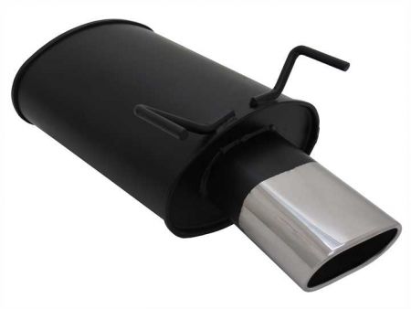 Rear silencer with 1 tail pipe 135x75mm Opel Vectra C