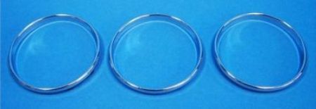 Chromringe Heizungregler (3 Stk) passend für Mercedes W201 Vito W163 W638 W168 W463