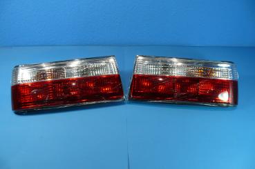 Taillights LARGE red/white fit for BMW 3er E30 Sedan Touring from 9/87, Convertible from 12/90