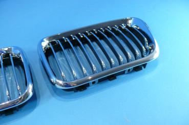 Niere vollchrom im Facelift LOOK passend für BMW 3er E36 ab 8/96