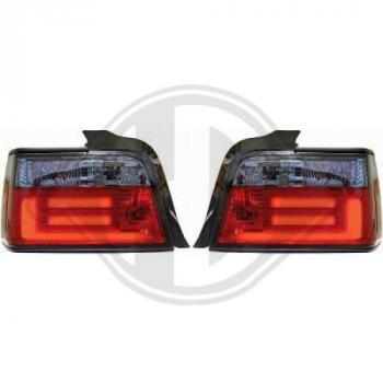 LED Rückleuchten klarglas/rot-schwarz passend für BMW 3er E36 Limousine
