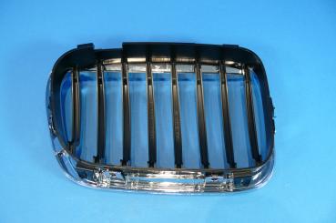 Chromniere im 330i Look mit Chromstreben passend für BMW 3er E46 Limousine Touring bis 09/01 Compact alle