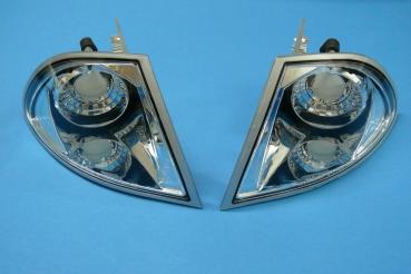 Blinker klar/chrom passend für BMW 3er E46 Limousine / Touring Bj.98-01