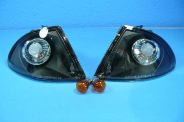 Blinker klar schwarz passend für BMW 3er E46 Limousine Touring, Bj.98-01