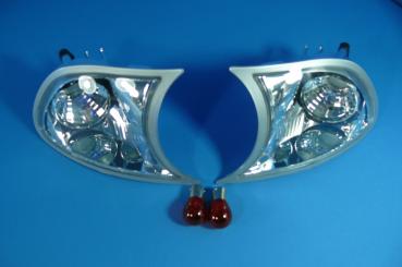 Blinker klar/chrom passend für BMW 3er E46 Coupe/Cabrio Bj. 10/01-03