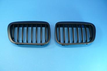 Shadow-Line Kidney black fit for BMW 3er E46 Sedan/Touring bis 09/01