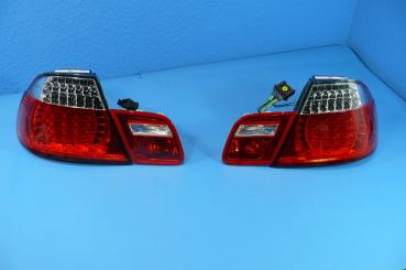 LED Taillights red/white 4pcs fit for BMW 3er E46 Coupé up to 02/03