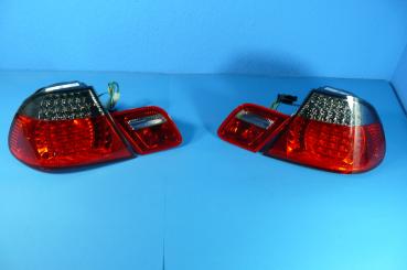 LED Rückleuchten rot/schwarz 4tlg passend für BMW 3er E46 Coupe bis 02/03