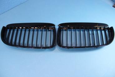 Shadowline glänzend schwarze Nieren passend für BMW 3er E90/E91 vFL