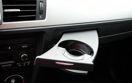 Cupholder front left side black with Metal button BMW E90-E93